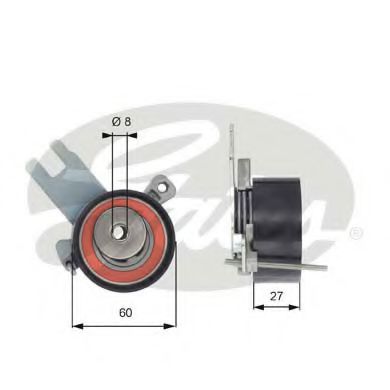T43172 rola intinzator,curea distributie GATES 