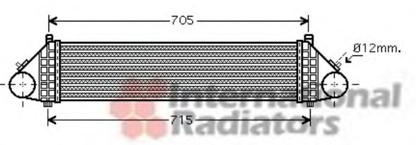 18004429 Intercooler, compresor VAN WEZEL 