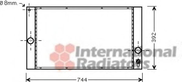 59002141 Radiator, racire motor VAN WEZEL 