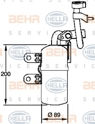 8FT 351 335-101 uscator,aer conditionat HELLA 