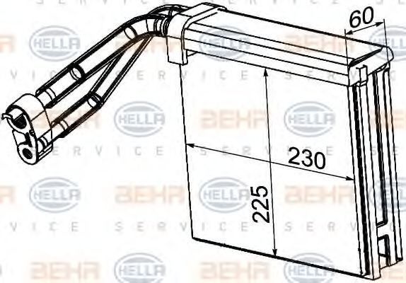 8FV 351 330-731 evaporator,aer conditionat HELLA 