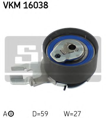 VKM 16038 rola intinzator,curea distributie SKF 
