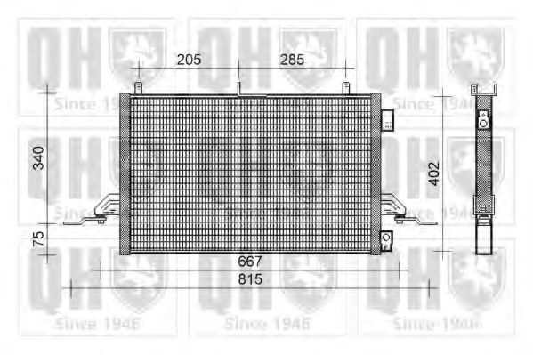 QCN238 Condensator, climatizare QUINTON HAZELL 