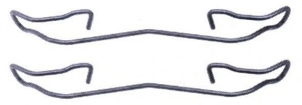 FBA534 Set accesorii, placute frana FERODO 