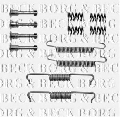 BBK6177 Set accesorii, placute frana BORG & BECK 