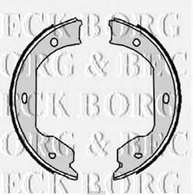 BBS6332 Set saboti frana BORG & BECK 