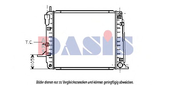 091460N Radiator, racire motor AKS DASIS 