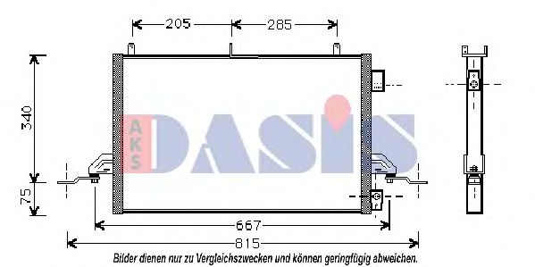 092420N Condensator, climatizare AKS DASIS 