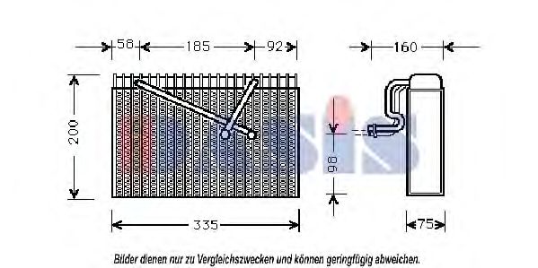 820052N evaporator,aer conditionat AKS DASIS 