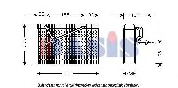 820063N evaporator,aer conditionat AKS DASIS 