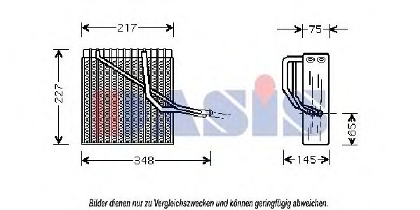 820247N evaporator,aer conditionat AKS DASIS 