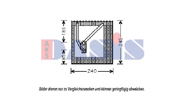820283N evaporator,aer conditionat AKS DASIS 