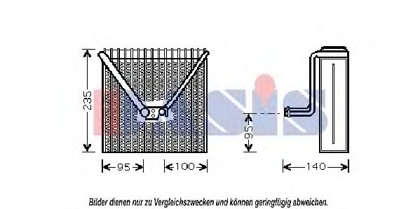 830064N evaporator,aer conditionat AKS DASIS 