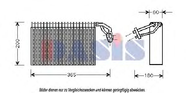 830282N evaporator,aer conditionat AKS DASIS 