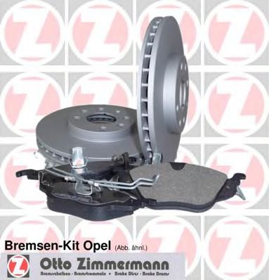 640.4212.00 Set frana, frana disc ZIMMERMANN 