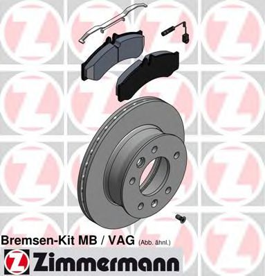 640.4307.00 Set frana, frana disc ZIMMERMANN 