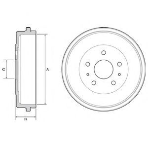 BF526 Tambur frana DELPHI 