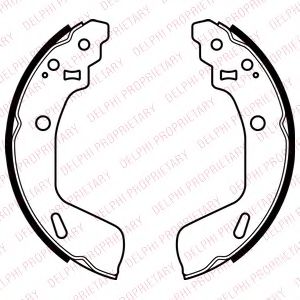 LS2073 Set saboti frana DELPHI 