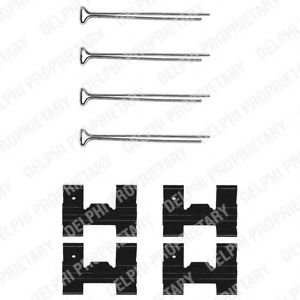 Set accesorii, placute frana