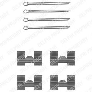 Set accesorii, placute frana