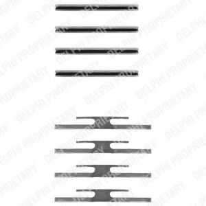 Set accesorii, placute frana