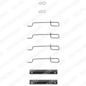Set accesorii, placute frana