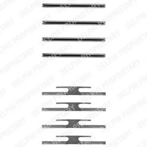Set accesorii, placute frana