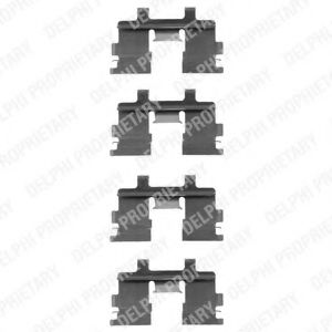 Set accesorii, placute frana