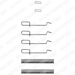 Set accesorii, placute frana