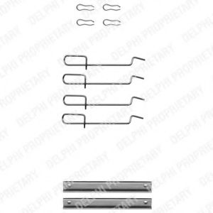 Set accesorii, placute frana