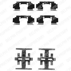 Set accesorii, placute frana