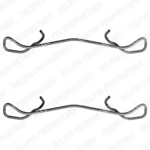 LX0169 Set accesorii, placute frana DELPHI 
