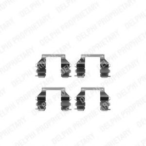 Set accesorii, placute frana
