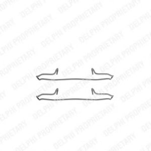 Set accesorii, placute frana