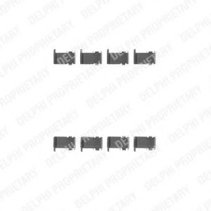 Set accesorii, placute frana