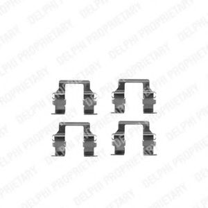 Set accesorii, placute frana