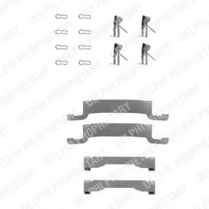 Set accesorii, placute frana