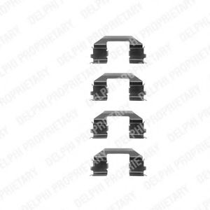 Set accesorii, placute frana