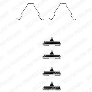Set accesorii, placute frana