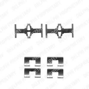 Set accesorii, placute frana