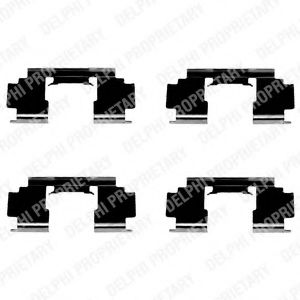 Set accesorii, placute frana