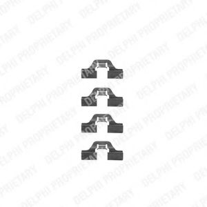 LX0307 Set accesorii, placute frana DELPHI 