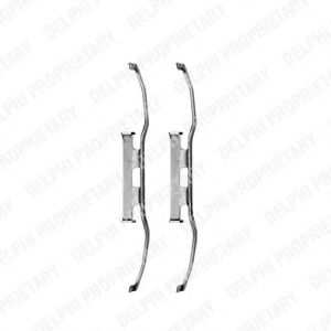 Set accesorii, placute frana