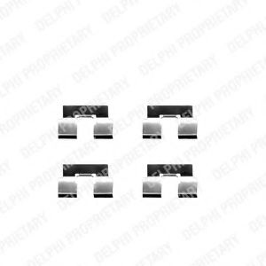 Set accesorii, placute frana