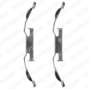 LX0330 Set accesorii, placute frana DELPHI 