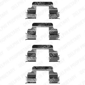 LX0334 Set accesorii, placute frana DELPHI 