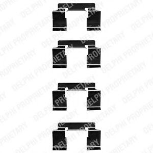Set accesorii, placute frana