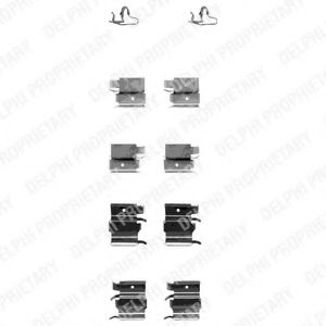 Set accesorii, placute frana
