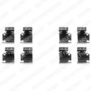 Set accesorii, placute frana