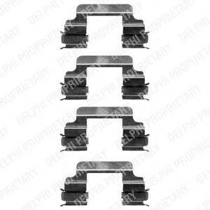 Set accesorii, placute frana